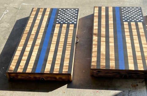 Thin Blue Cornhole Sets