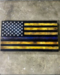 Thin Blue Line American Flag